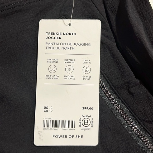NWT Trekkie North Black Jogger Size 6/T - Picture 6 of 8